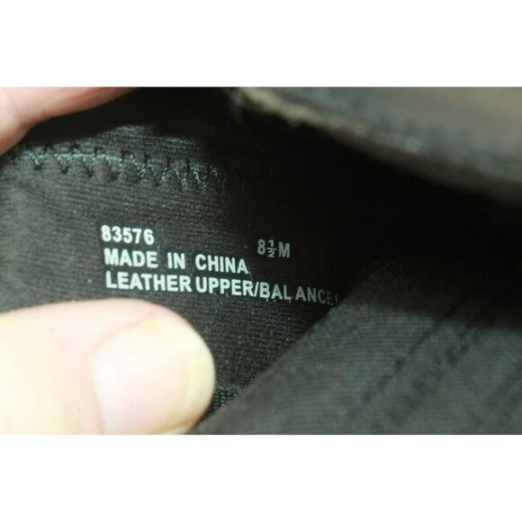 Clarks Black Leather Casual Ankle Boots Size 8.5 M Side Zip Elastic Panel - Picture 8 of 9